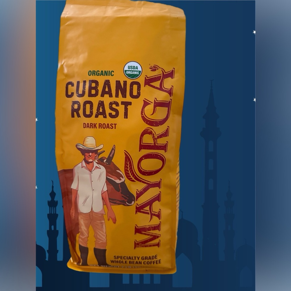 Organic Mayorga Cubano Roast (Dark) Specialty Grade Whole Bean Coffee Huge Size